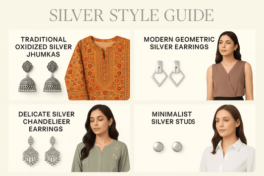 Modern Tradition: How Silver Earrings Elevate Every Pakistani Style from Kurta to Western Wear - Dynamic Deals