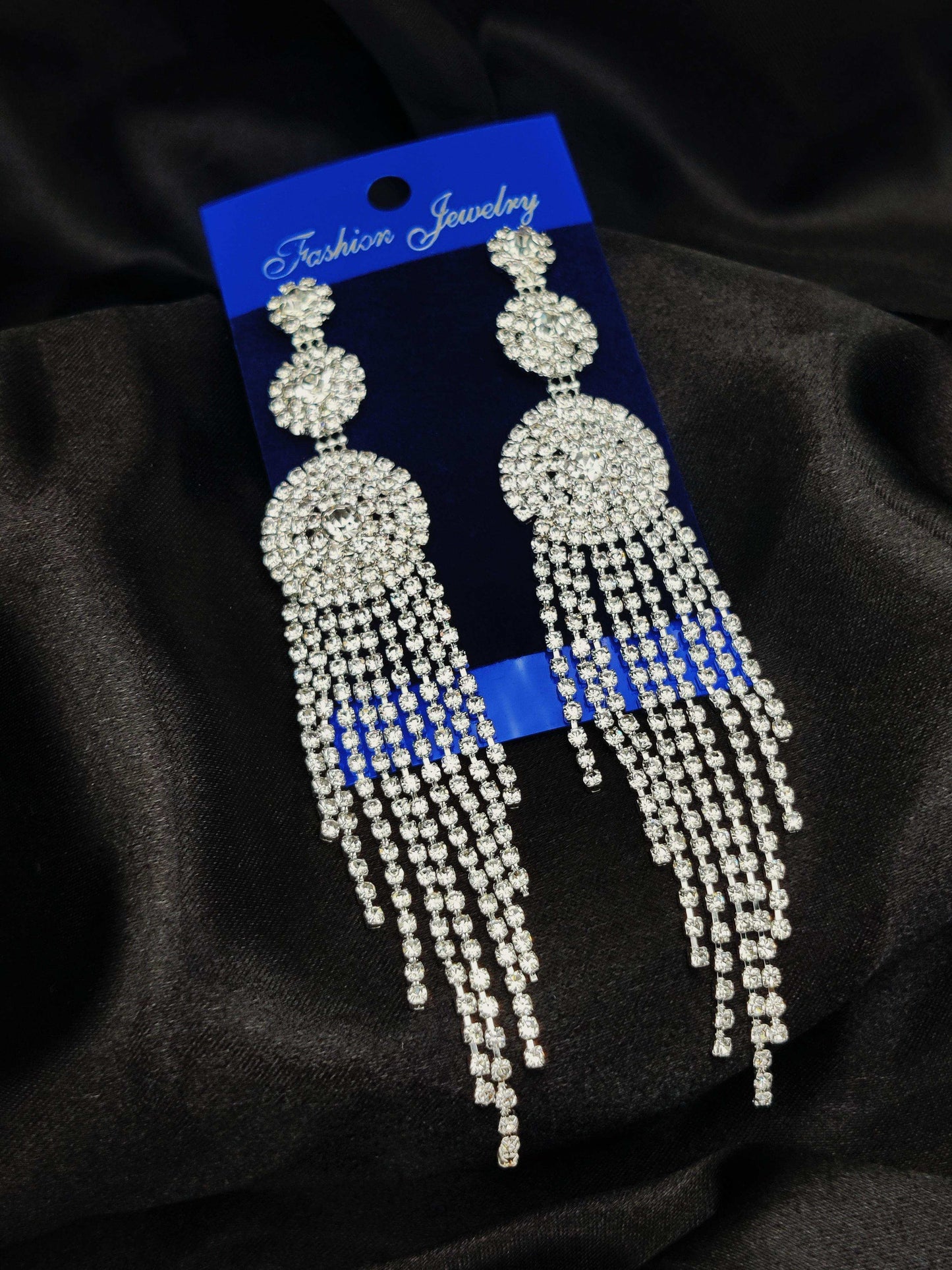 Dazzling Crystal Tassel Earrings - Statement Sparkle & Tarnish - Free ✨💎 - Dynamic Deals