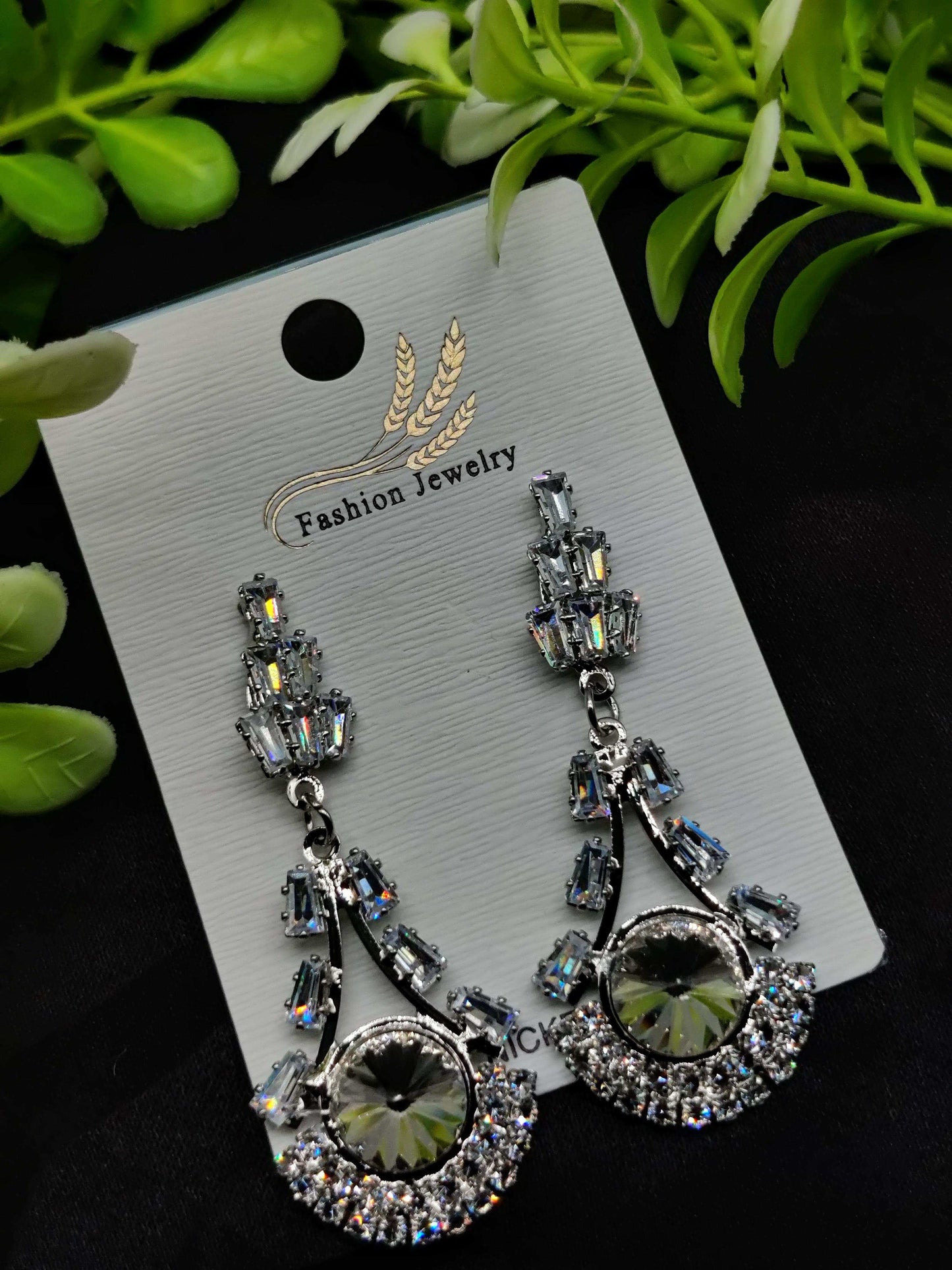 Dazzling Crystal Tiered Drop Earrings - Statement Sparkle & Tarnish - Free ✨💎 - Dynamic Deals