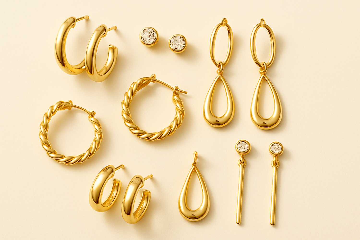Golden Earrings - Dynamic Deals
