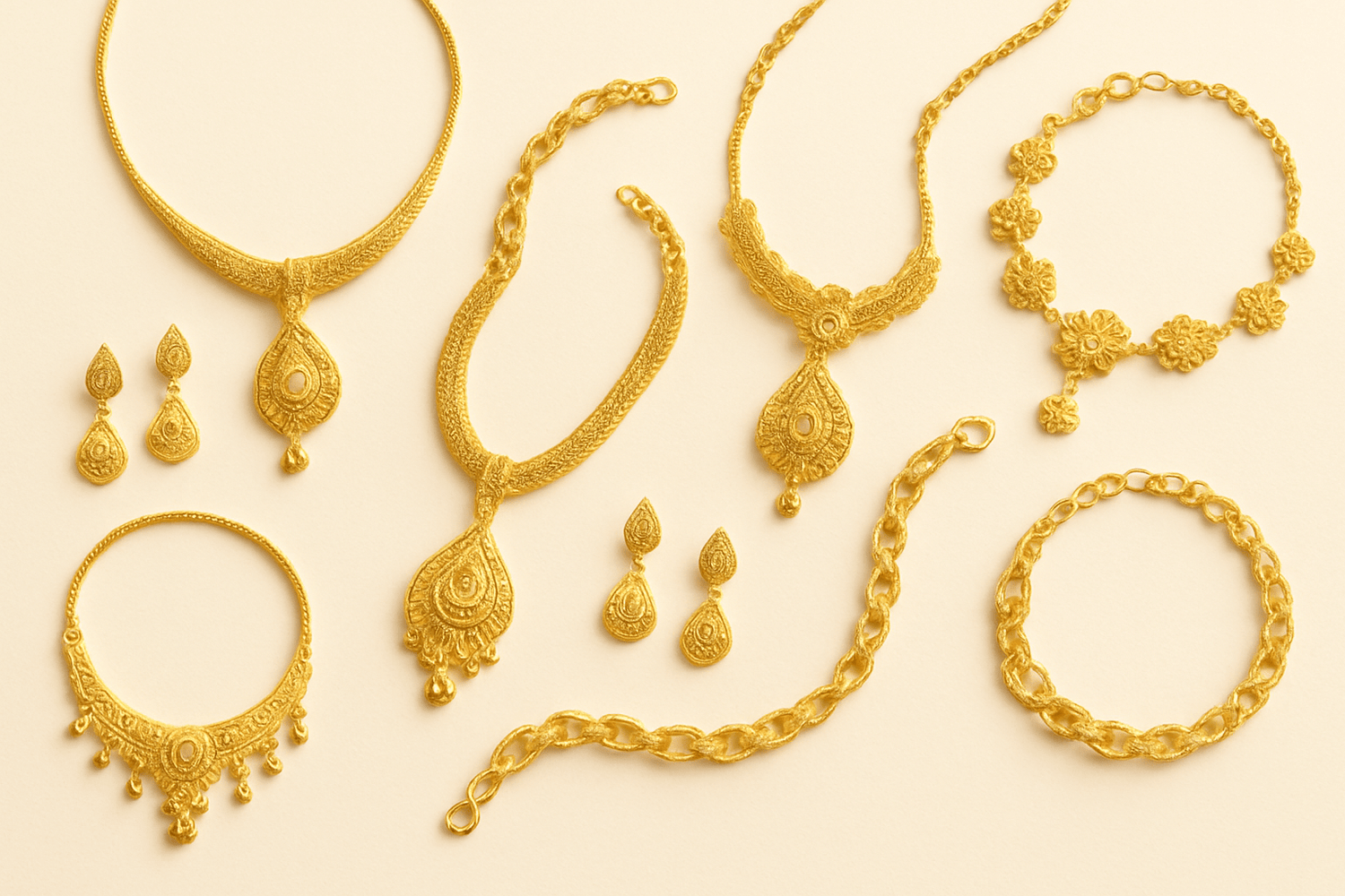 Golden Jewelry Sets - Dynamic Deals