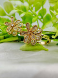 Kinetic Bloom Ring - Spinning Flower with CZ Sparkle ✨🌸💎