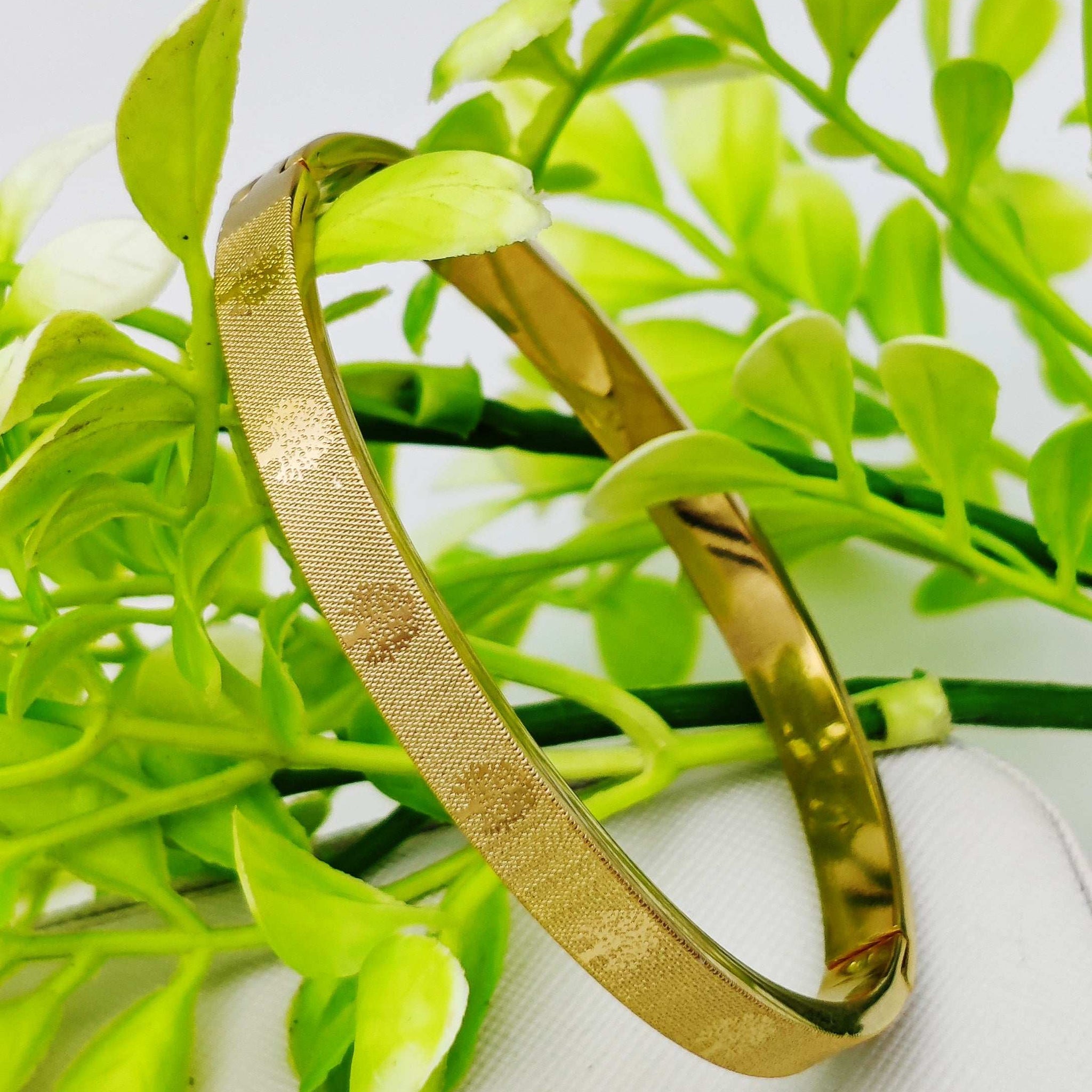 Authentic Cartier Gold Bangle - Textured Design & Universal Size ✨💛💎