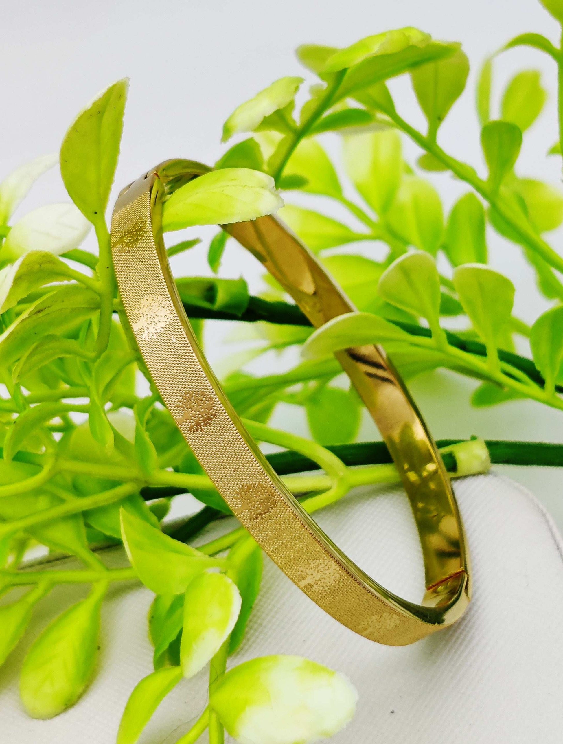 Authentic Cartier Gold Bangle - Textured Design & Universal Size ✨💛💎