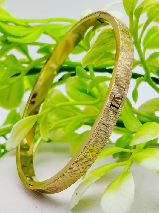 Authentic Cartier Roman Numeral Bangle - Universal Size & Non-Tarnish ✨💛💎