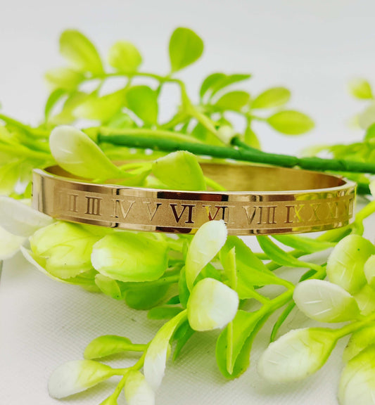 Authentic Cartier Roman Numeral Bangle - Universal Size & Non-Tarnish ✨💛💎