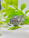 Lucky Clover Spinner Ring - Crystal-Paved & Moveable ✨🍀💎