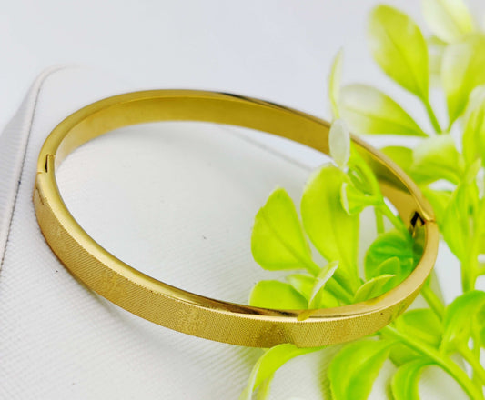 Authentic Cartier Gold Bangle - Textured Design & Universal Size ✨💛💎