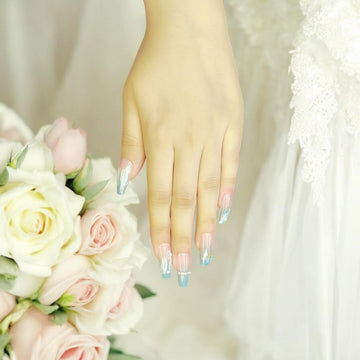 Whimsical Frost Elegance Press-On Nails – By Dynamic Deals ❄️💅✨