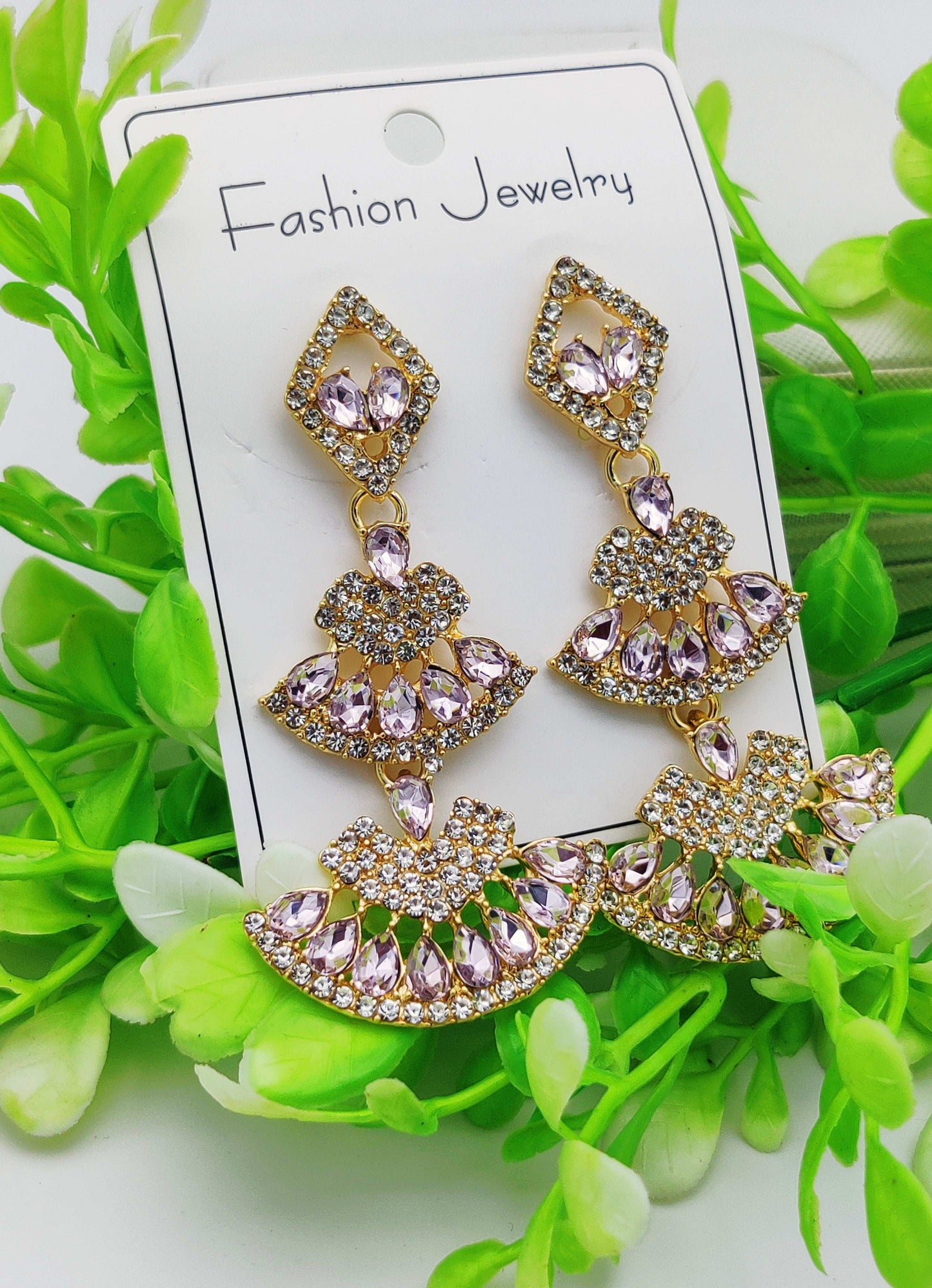 Crystal Chandelier Earrings - Tarnish - Free Glamour ✨💎 - Dynamic Deals