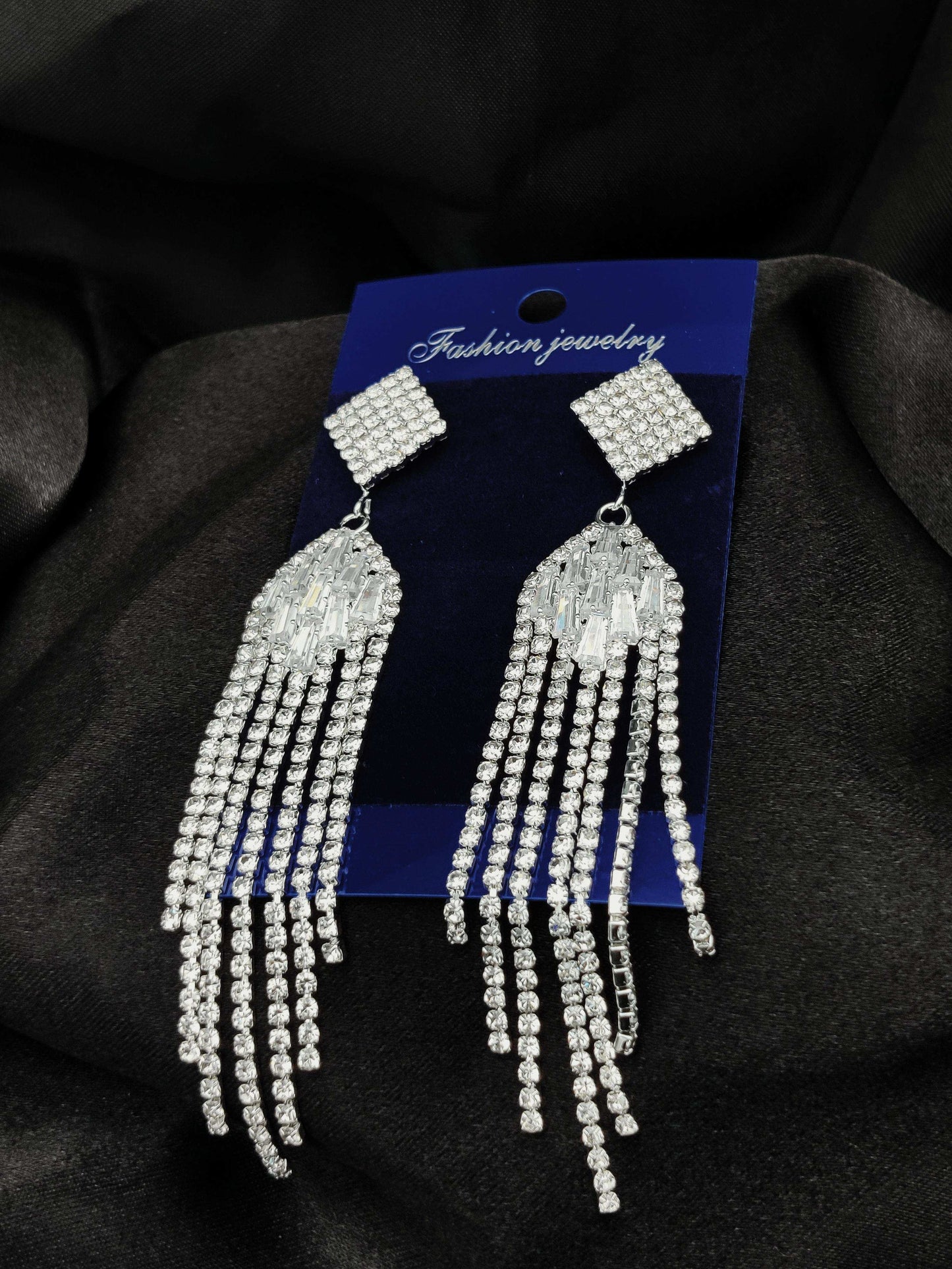 Dazzling Crystal Chandelier Tassel Earrings - Fashion Jewelry & Tarnish - Free ✨💎 - Dynamic Deals