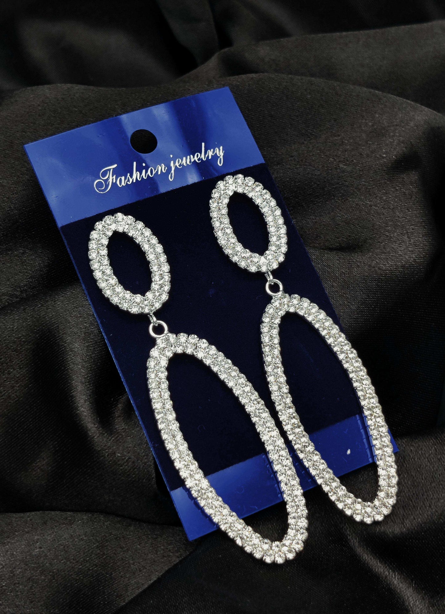 Dazzling Crystal Oval Drop Earrings - Fashion Jewelry & Tarnish - Free ✨💎 - Dynamic Deals
