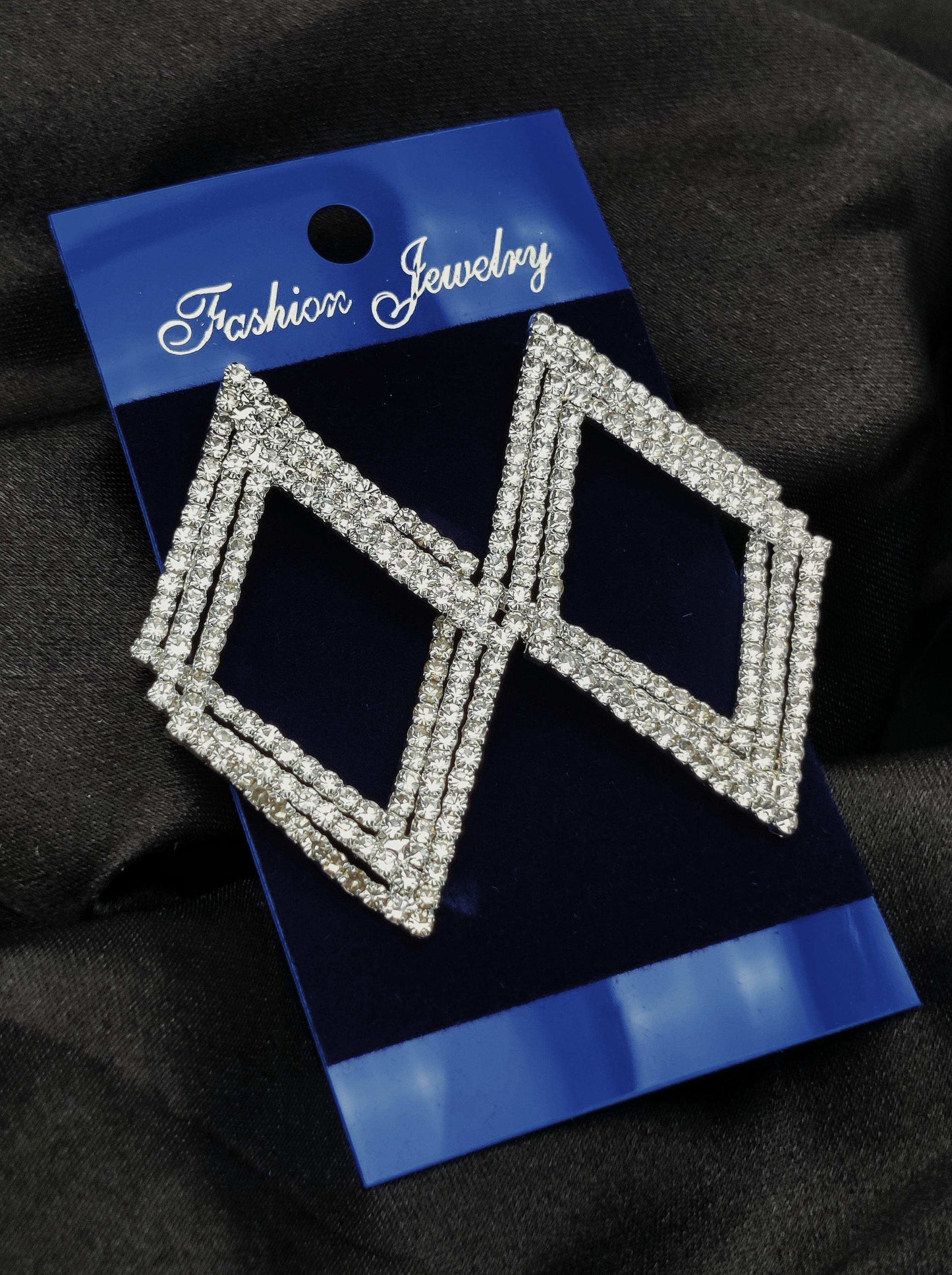 Dazzling Crystal Square Drop Earrings - Fashion Jewelry & Tarnish - Free ✨💎 - Dynamic Deals