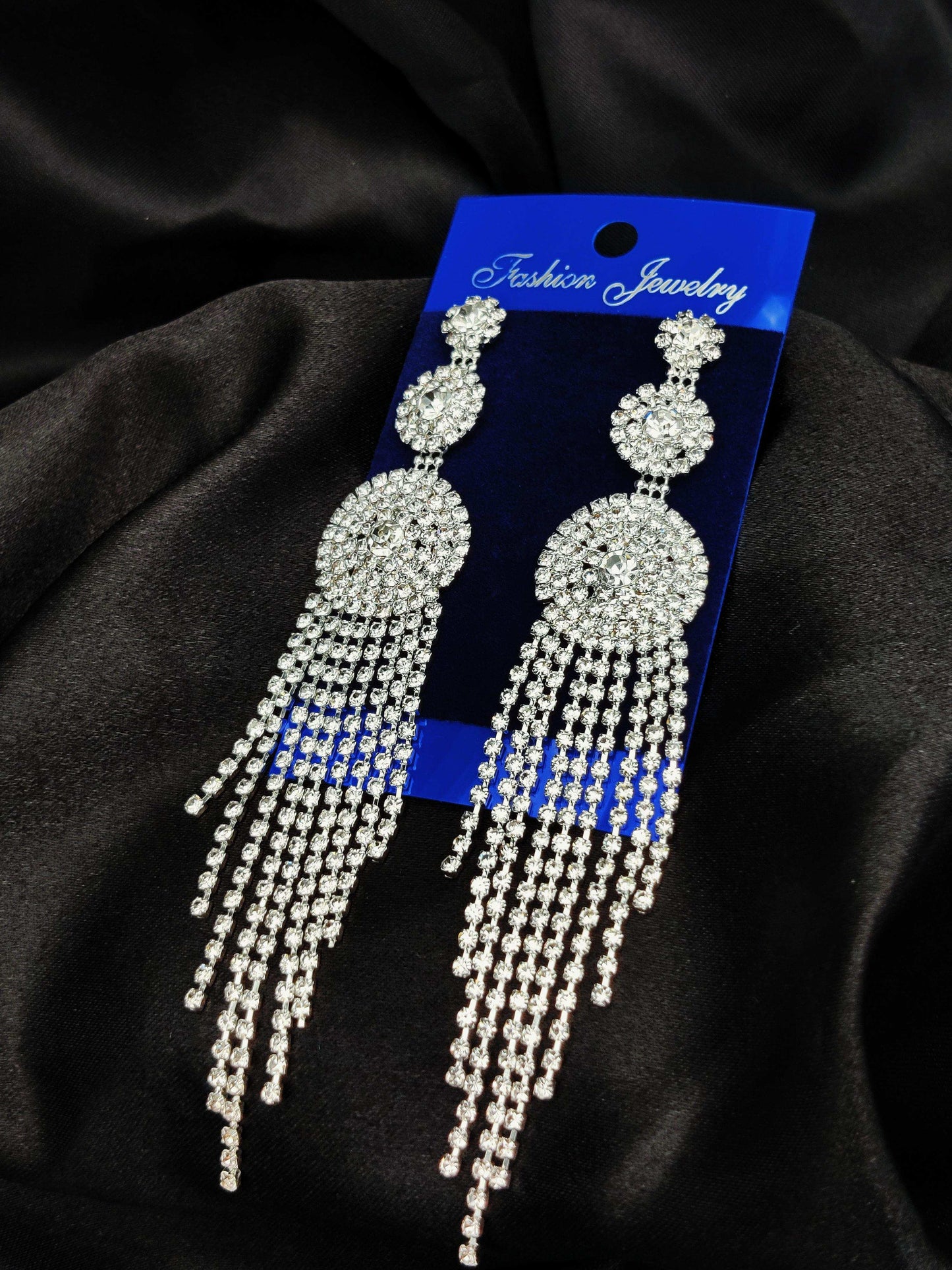 Dazzling Crystal Tassel Earrings - Statement Sparkle & Tarnish - Free ✨💎 - Dynamic Deals