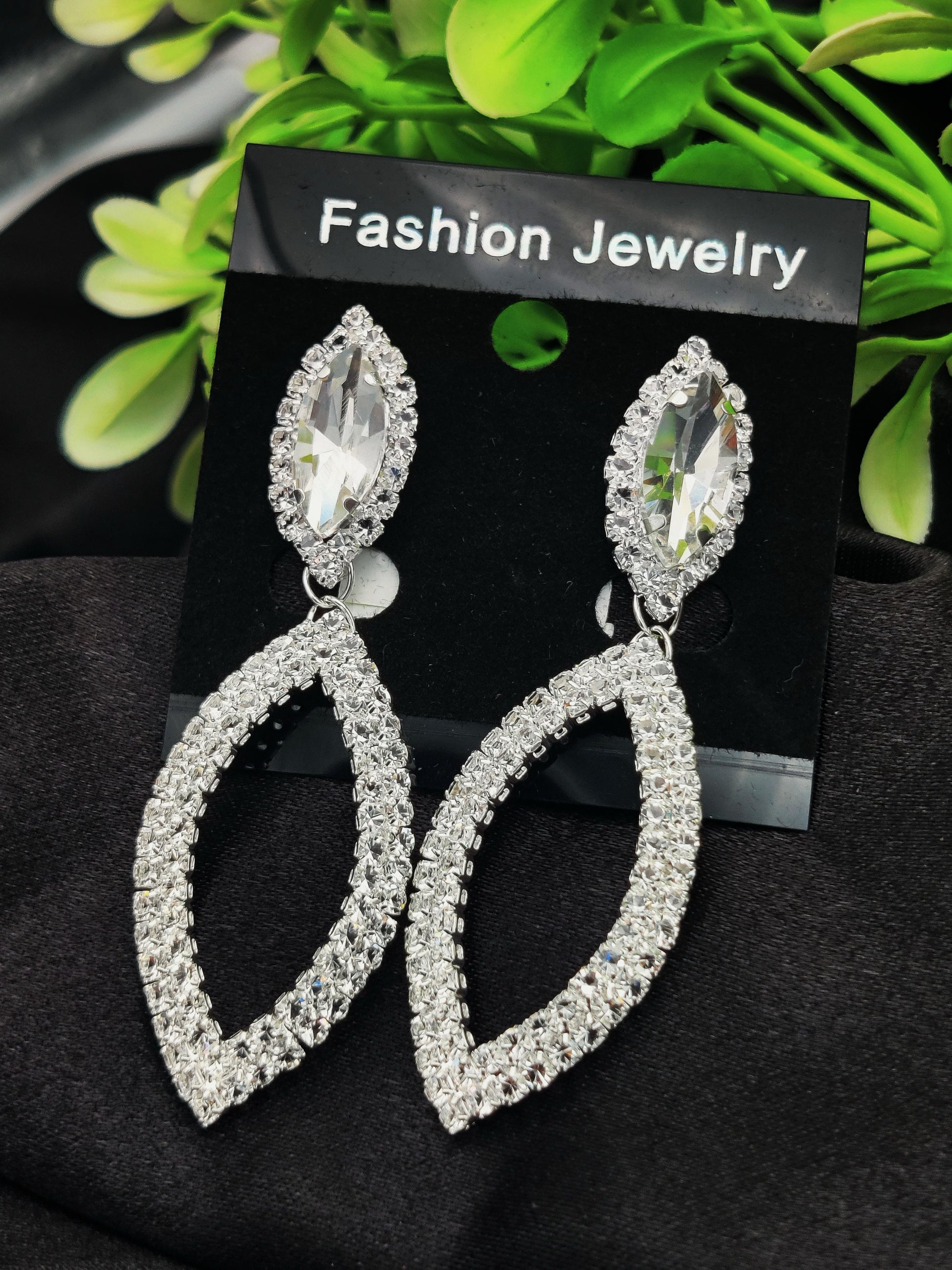 Dazzling CZ Crystal Marquise Drop Earrings - Fashion Jewelry & Tarnish - Free ✨💎 - Dynamic Deals