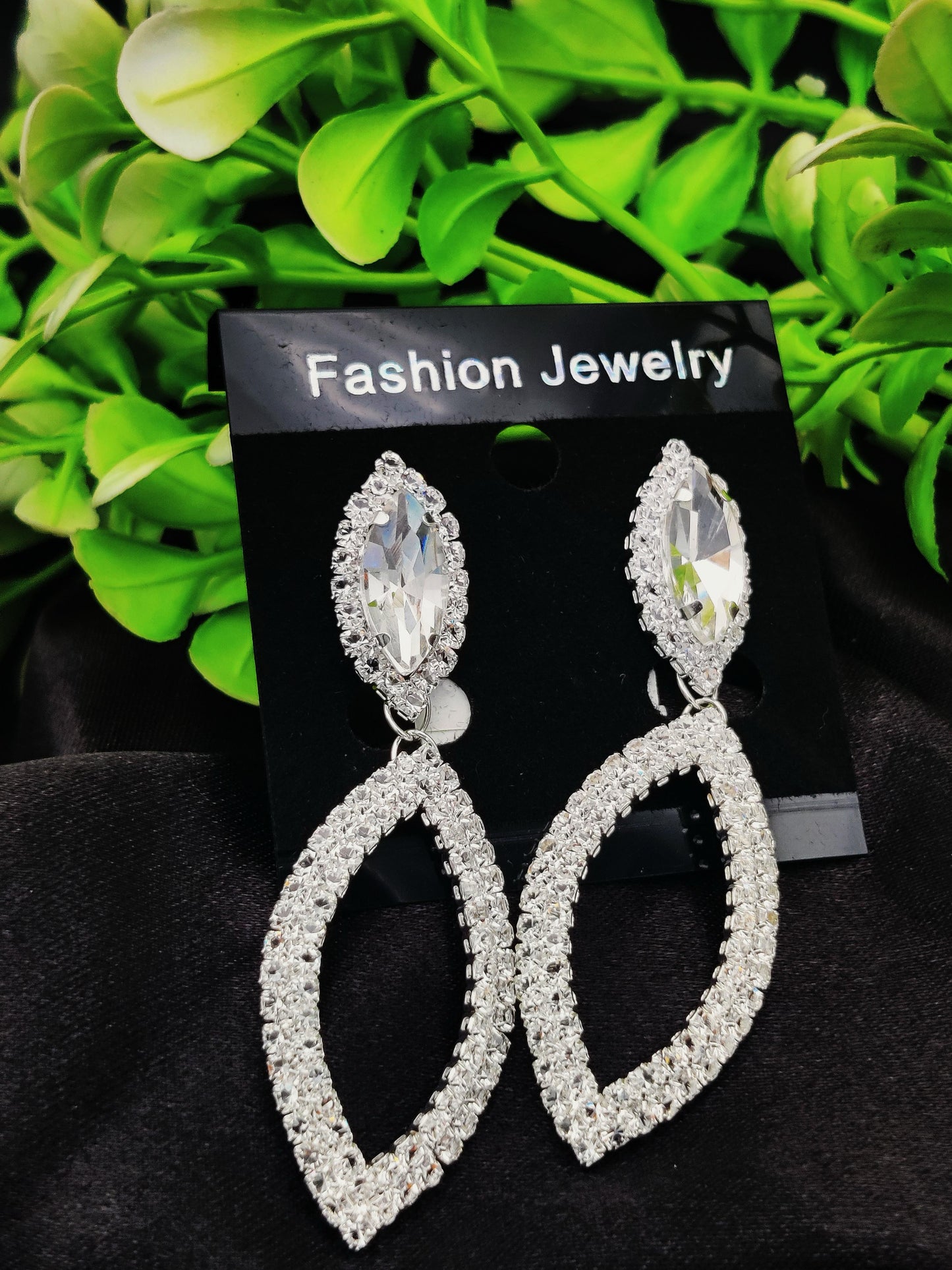 Dazzling CZ Crystal Marquise Drop Earrings - Fashion Jewelry & Tarnish - Free ✨💎 - Dynamic Deals