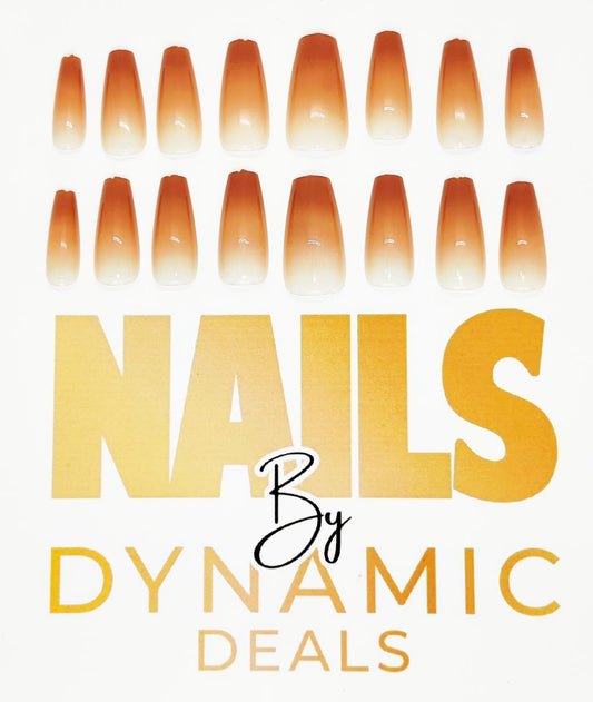 Golden Hour Bliss - Ombre Elegance Press - On Nails by Dynamic Deals 🌟✨💅 - Dynamic Deals