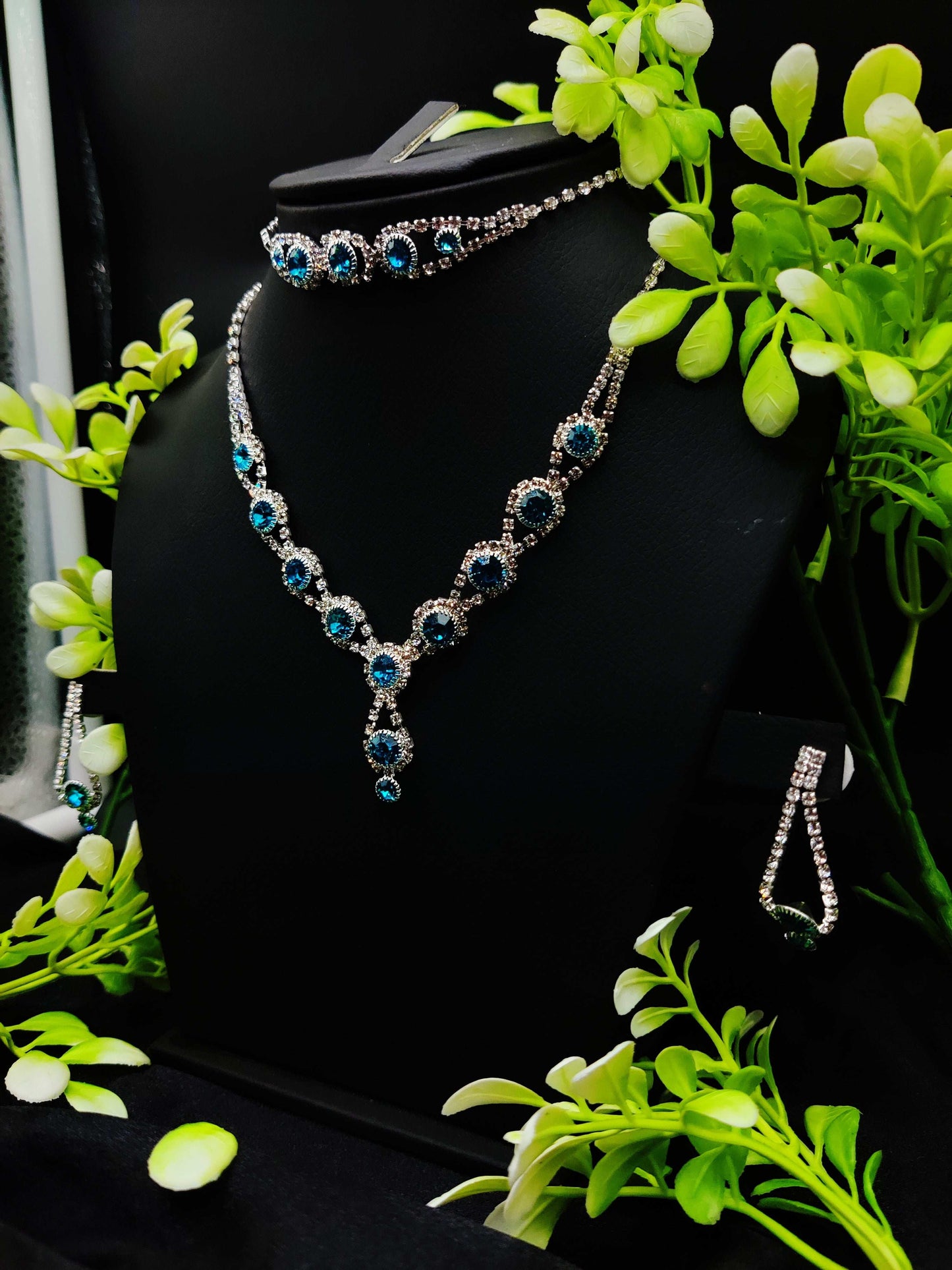 Oceanic Zircon Necklace, Bracelet & Earring Set - Pure Glamour ✨💎 - Dynamic Deals