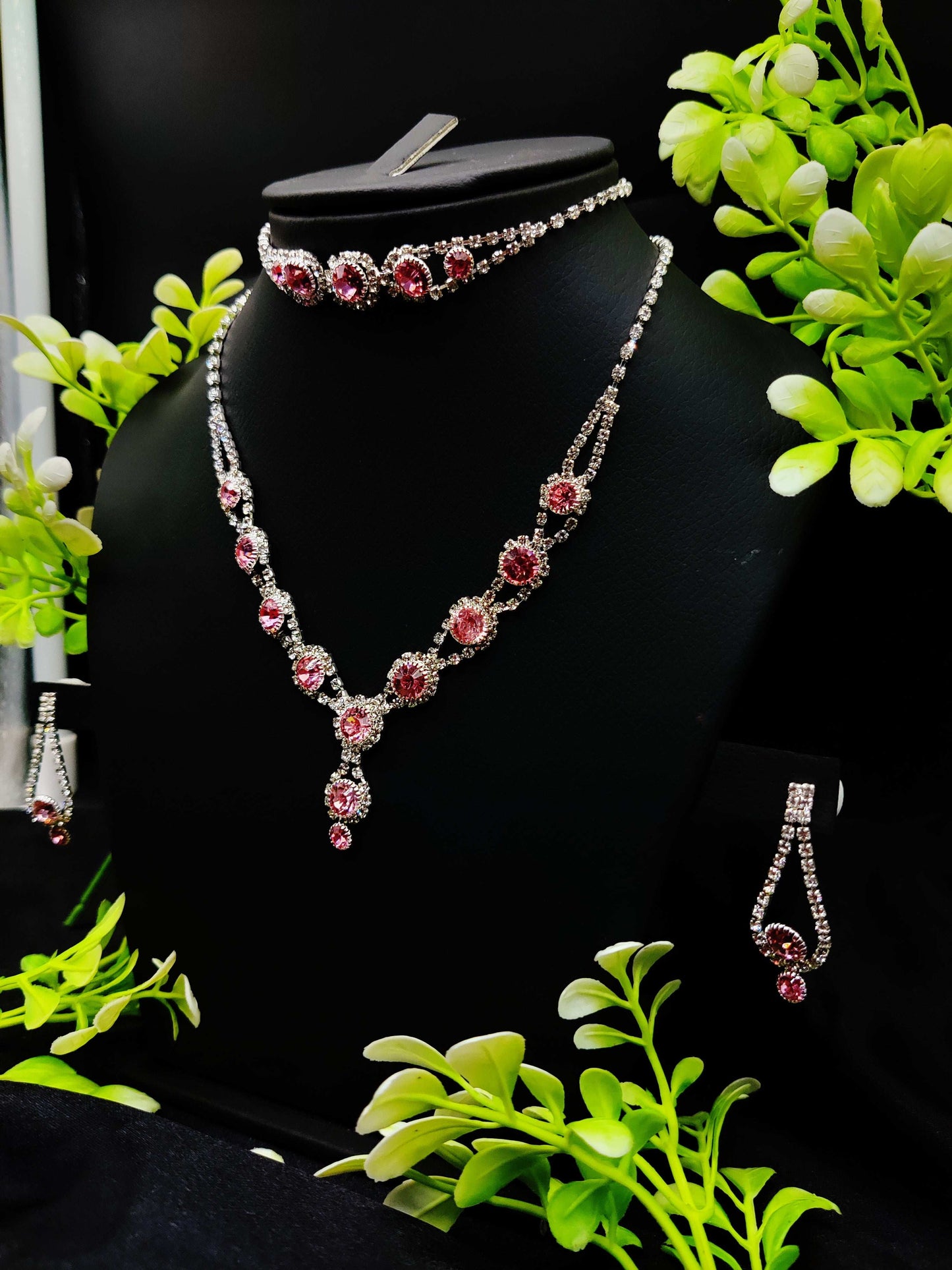 Radiant Zircon Necklace, Bracelet & Earring Set - Timeless Beauty ✨💎 - Dynamic Deals