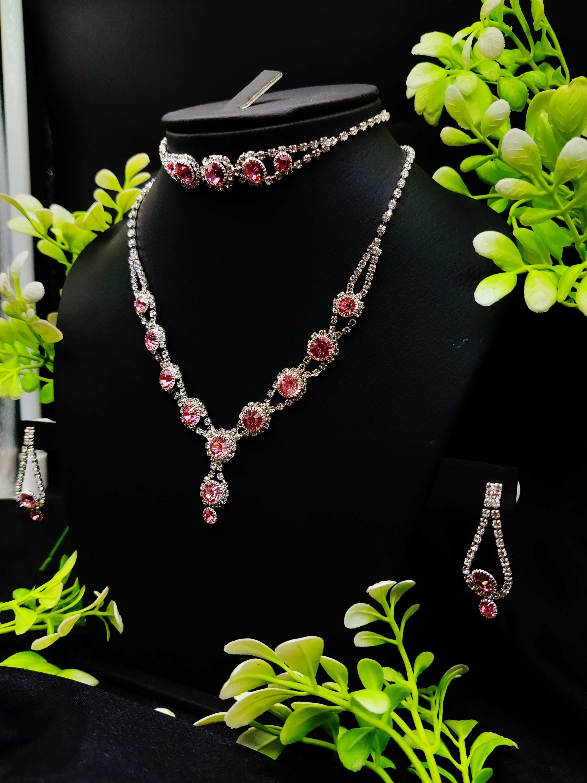 Radiant Zircon Necklace, Bracelet & Earring Set - Timeless Beauty ✨💎 - Dynamic Deals
