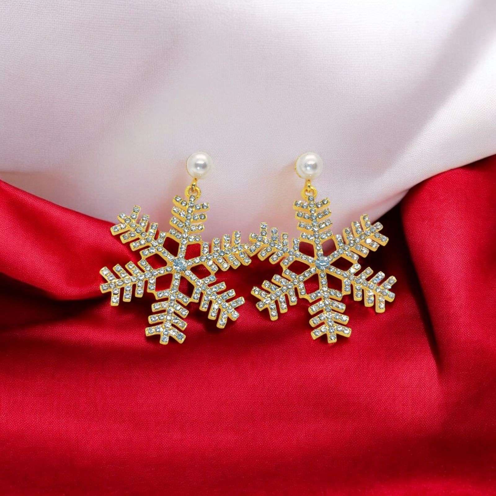 Shimmering Snowflake Crystal Earrings - Your Winter Wonderland Elegance! - Dynamic Deals