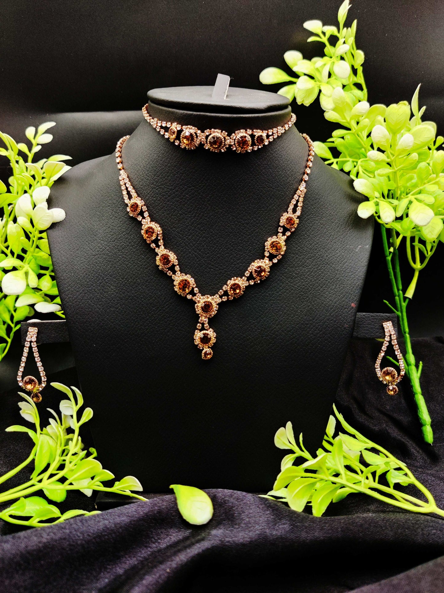Sparkling Zircon Necklace, Bracelet & Earring Set - Luxurious Grace ✨💎 - Dynamic Deals