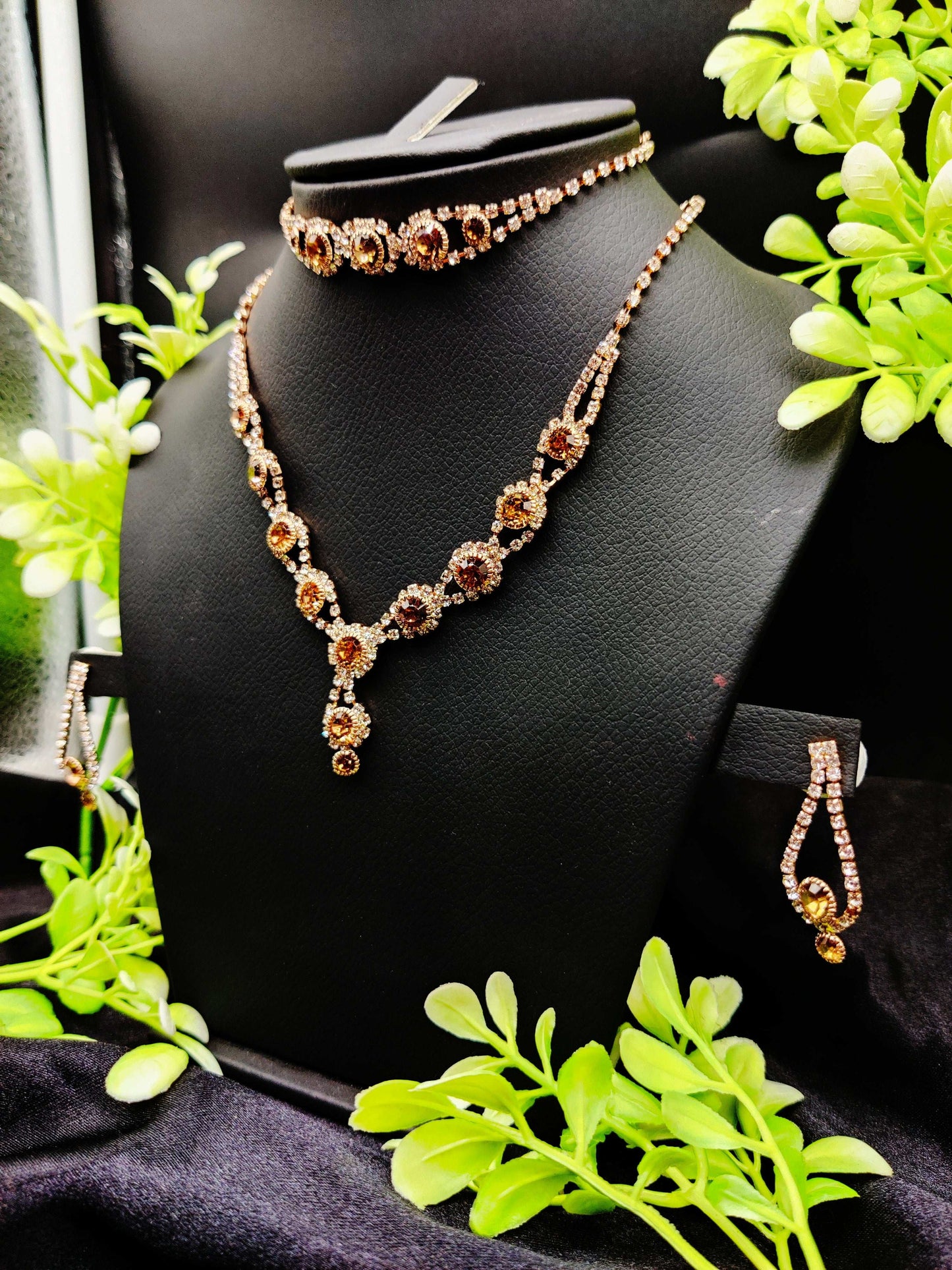 Sparkling Zircon Necklace, Bracelet & Earring Set - Luxurious Grace ✨💎 - Dynamic Deals