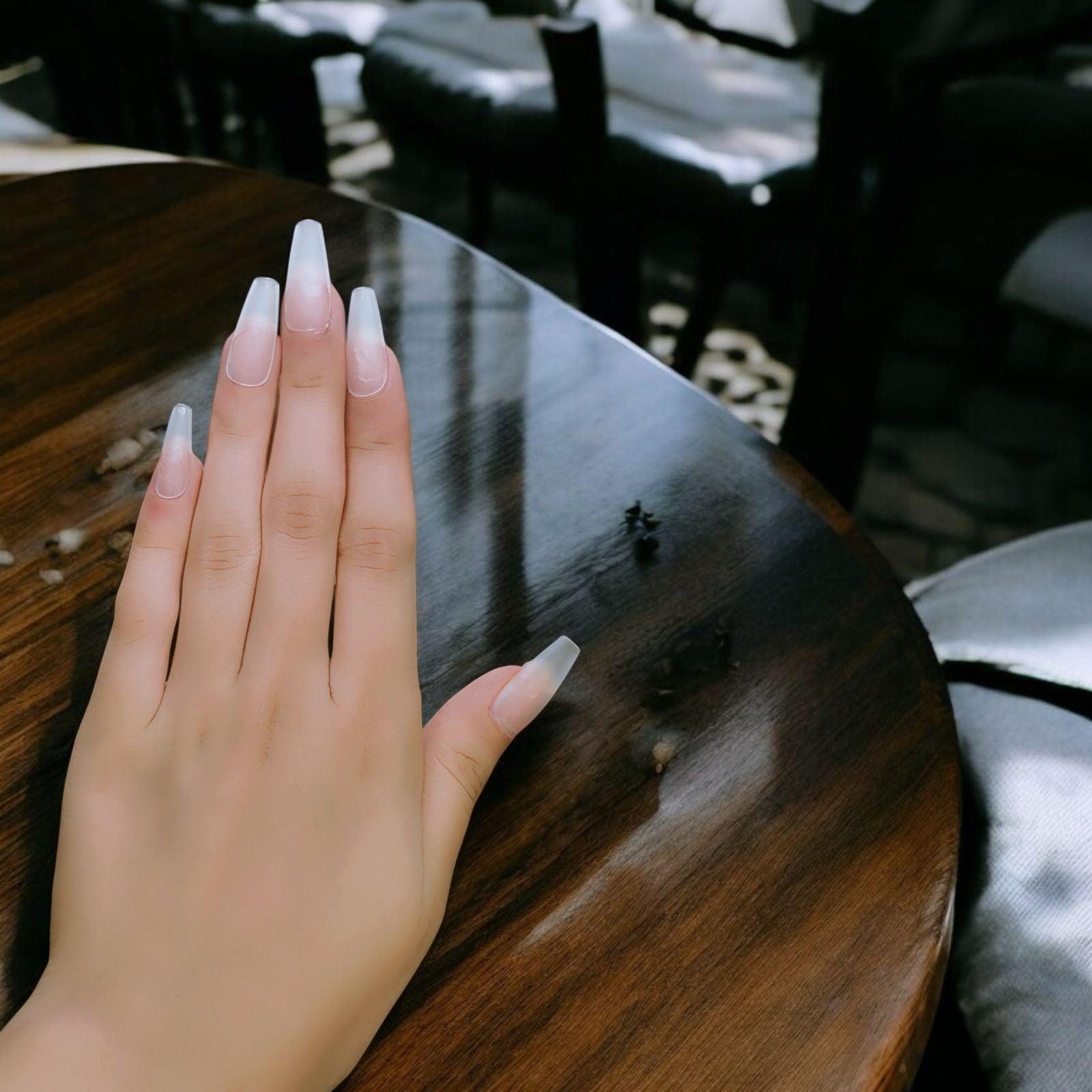 Timeless Frosted Matte Press - On Nails - Elegant Simplicity by Dynamic Deals 💎💅 - Dynamic Deals